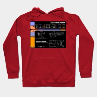 Computer Readout Showing Animated Series Cargo Drone Hoodie